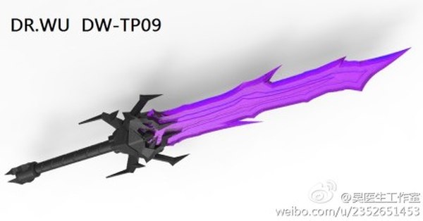 Dr Wu TP 09 Dark Star Saber Sword Project For Transformers Prime Megatron (1 of 1)